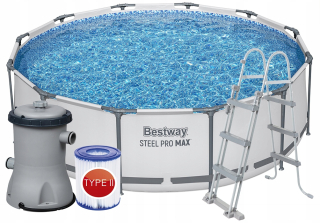 7v1 VEĽKÝ ZÁHRADNÝ RÁMOVÝ BAZÉN PRO MAX 366x100 cm - BESTWAY 56418