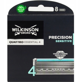 Holiace vložky Wilkinson Sword Quattro Titanium Sensitive, 8 kusov