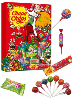 CHUPA CHUPS ADVENTNÝ KALENDÁR 2024 SANTA CLAUS SO SLADKAMI