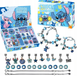 SADA NA VÝROBU NÁRAMKU ADVENTNÝ KALENDÁR LILO STITCH KORÁLKY