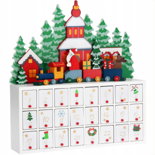 DREVENÝ ADVENTNÝ KALENDÁR Krajina