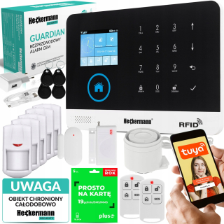 Poplašný systém - GSM Alarm Wireless Senzor pohybu okna dverí