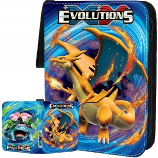 VIAZAČ ALBUMU NA KARTY POKEMON NA 400 KARIET PIKACHU POSUVKA