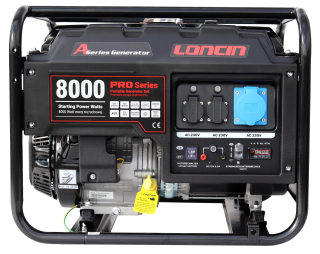 Generátor - Výkonný generátor Loncin LC8000 6,5 kW generátor