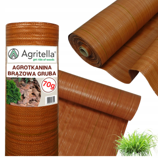 Poľnohospodárska mulčovacia tkanina (proti burine) hnedá 320 x 10000 cm 70 g/m²
