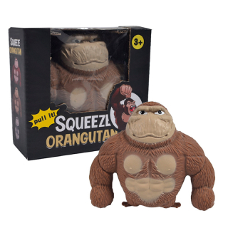 Antistresová hračka Orangutan mačkaná opicaA