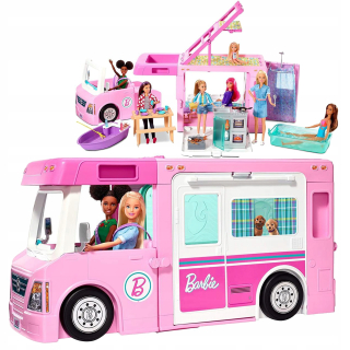 Barbie Kamper 3in1 GHL93 Super Adventure Kit Car Big Camping
