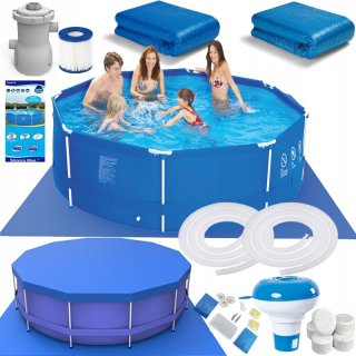 RÁMOVÝ BAZÉN 305x76 ZÁHRADNÉ ČERPADLO MAT SET