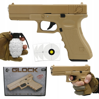 REPLIKA GUĽOVEJ ZBRANE IMINÁCIA GLOCK 17 ASG + 800 loptičiek ZDARMA
