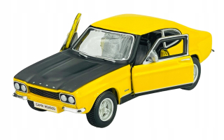 BBURAGO 1970 FORD CAPRI RS2600 ŽLTÝ 1:32 KOV NOVÝ MODEL