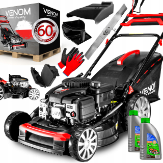 BENZÍNOVÁ KOSAČKA 48CM POHON 8,5 HP MOTOR LONCIN MULLING BOČNÁ DISKUSIA