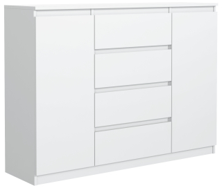 Komoda do detskej izby - Biela zásuvka 140 cm 4Szuflady 2 dvere od výrobcu