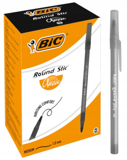 Čierne guľôčkové pero BIC
