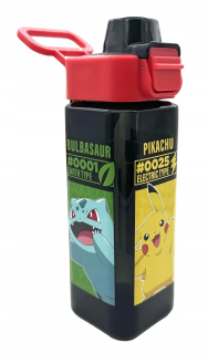 POKEMON Fľaša so slamkou 500ml PIKACHU BULBASAUR CHARMANDER