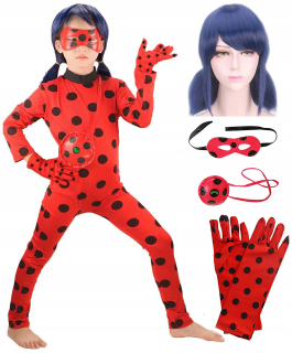 Dievčenský kostým - Bedronka Outfit ako parochňa maska Jojo kostým 116-122