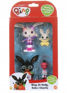 Bing Súprava 4 figúrok Bing Molly Coco Charlie