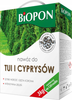 BIOPON Hnojivo na tuje a cyprušteky 3kg