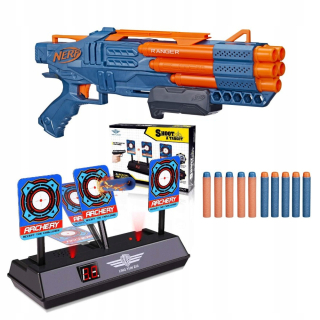 SHOTGUN NERF ELITE 2.0 RANGER SET plus ELEKTRONICKÝ ŠTÍT 3 CIELE