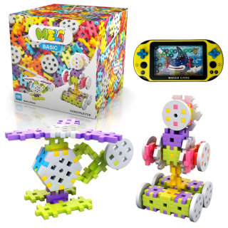 Meli Constructor Girls bloky 400 dielikov 58592 + Vodné hry – Arkádová vodná hra