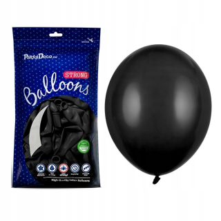 PartyDeco Strong Pastel Black balóny 30 cm 50 kusov