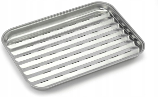 Grilovací plech nerezový Barbecook obdĺžnikový 34,5 x 24 cm