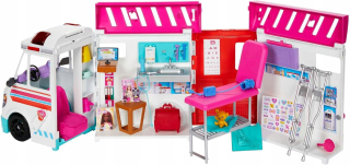 Barbie - Ambulance Mobilná ambulancia Súprava s 20 doplnkami HKT79