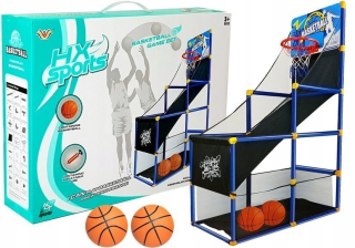 Basketbalová hracia stanica Sada loptičiek Košík 142 cm