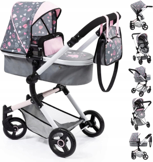 Hlboký kočík pre bábiky Bayer Design Combi Neo Vario