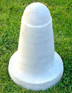 Betónový parkovací stĺpik 50x40 cm Betónový parkovací stĺpik