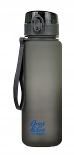 Desiatové boxy - Fľaša na vodu Brisk gradient 600 ml šedá