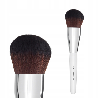 Bikor štetec na make-up so syntetickými štetinami, biely