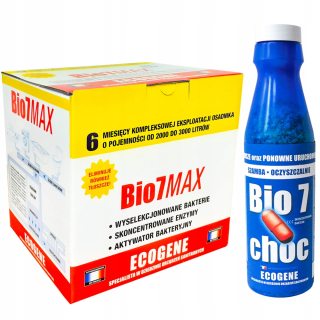 Bio 7 MAX 1kg BAKTÉRIE pre čistiarne odpadových vôd 6 mesiacov | BACTERIA BIO7 MAX 2v1