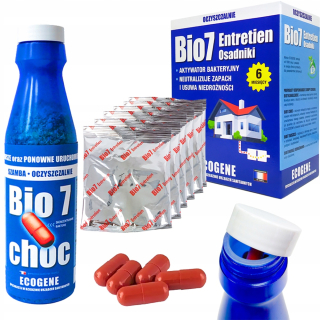 Bio7 Choc štartér + Bio 7 Entretien 480g BAKTÉRIE PRE SEPTIK EKO Ecogene 6M