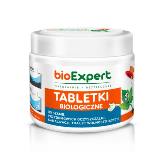 Baktérie pre septiky a čistiarne odpadových vôd Šumivé tablety na rok 12 ks BIOEXPERT