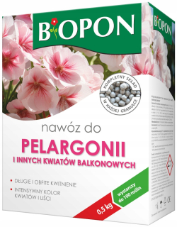 Biopon Hnojivo na muškáty a balkónové kvety 0,5 kg