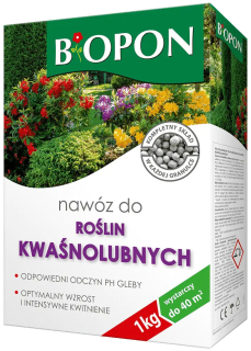 Biopon viaczložkové hnojivo pre kyslomilné rastliny 1 kg