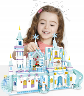Bloky Frozen ELZA Crystal Castle Ľadový palác Elsa Anna Olaf