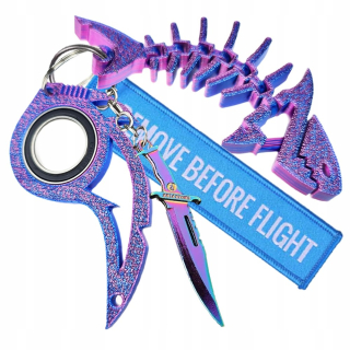 Kľúčenka Antistresový spinner Keyrambit + Shark Key