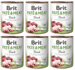 Konzervy mokré krmivo pre psa - Brit Pate Meat Duck Duck 6x800G