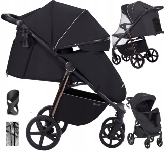 Bravo 2023 CRL-5515 Jet Black detský kočík + 2 ďalšie produkty