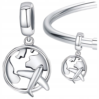 CHARMS korálka AIRPLANE strieborná 925 prívesok S925