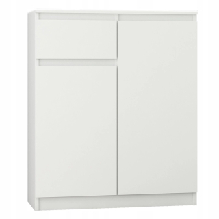 Mobene Moderná komoda 80 x 40 x 98cm matná biela