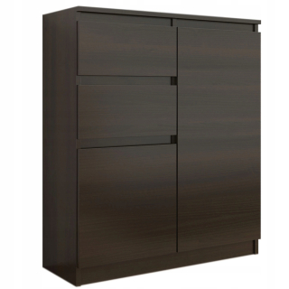 Mobene Moderná komoda 80 x 40 x 98cm matný wenge