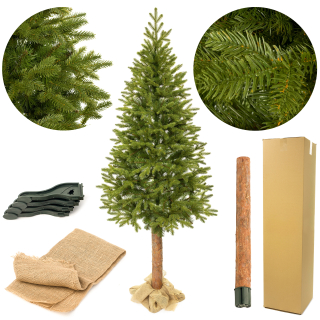 Vianočný stromček - Umelý vianočný stromček na kmeni smrek 220 cm