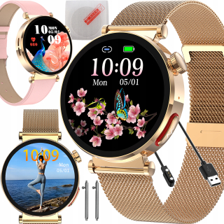 Dámske inteligentné hodinky Bartomtime SmartWatch E-Tech4 zlaté + 4 ďalšie produkty