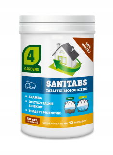 CIEĽ Sanitabs Prípravok na septik biologické tablety 55ks