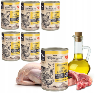 Mokré krmivo Wiejska Zagroda, mix príchutí, 0,4 kg