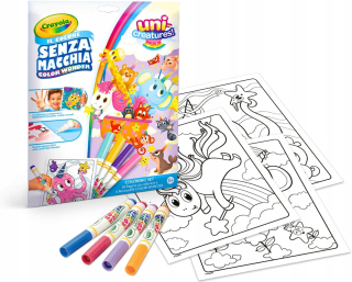 CRAYOLA- Color Wonder sada na vyfarbenie s 18 stranami a 4 fixkami bez