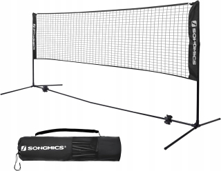 ČIERNA TENISOVÁ BADMINTONOVÁ SIEŤ DO ZÁHRADNÉHO RÁMU 5m SONGMICS