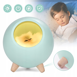 Nočná lampa Habarri tyrkysová